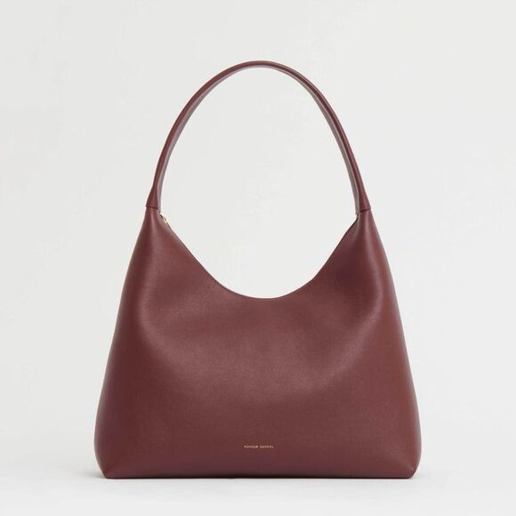 Mansur Gavriel Small Soft Candy Shoulder Bag in Burgundy, Quiet Luxury, New